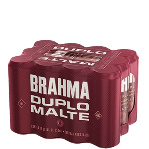 CERVEJA BRAHMA DUPLO MALTE 350ML PACK C 12UN